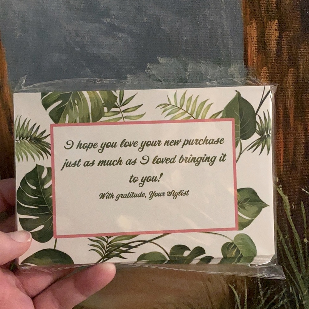 25 4X6 Leaves Thank You Cards PRICE IS FIRM - Picture 2 of 2